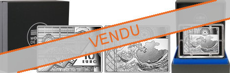 Commémorative 10 euros Argent La Vague d'Hokusai 2020 BE - Monnaie de Paris