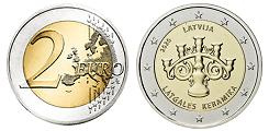 Commémorative 2 euros Lettonie 2020 UNC - Céramique Lettone