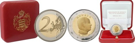 Pièce officielle 2 euros Monaco 2010 BE - Prince Albert II