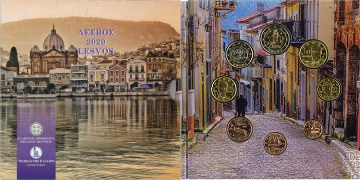 Coffret série monnaies euro Grèce 2020 BU - Tourisme à Lesvos