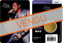 Blister Johnny Hallyday Médaille 2020 Monnaie de Paris - Version Chant