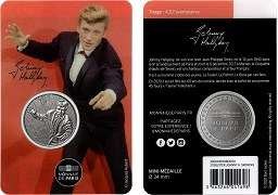 Blister Johnny Hallyday Médaille 2020 Monnaie de Paris - Version Smoking 