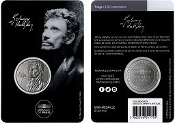Blister Johnny Hallyday Médaille 2020 Monnaie de Paris - Version Mystique 