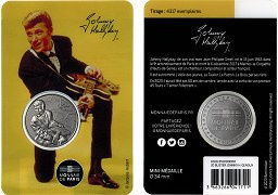 Blister Johnny Hallyday Médaille 2020 Monnaie de Paris - Version à Genoux