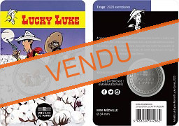 Blister Lucky Luke Médaille colorisée 2020 Monnaie de Paris - Un cow-boy dans le coton (blister violet)
