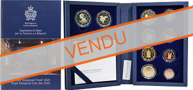 Coffret série monnaies euro Saint-Marin 2020 BE - 10 pièces série + 2 euros Raphaël et Giambattista Tiepolo