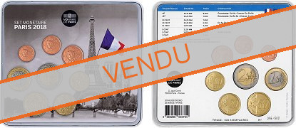 Coffret série monnaies euro France miniset 2018 BU - Paris