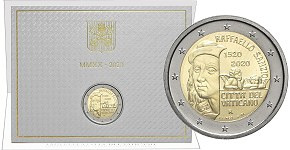 Commémorative 2 euros Vatican 2020 BU - 500 ans de la mort de Raphäel