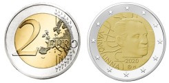 Commémorative 2 euros Finlande 2020 UNC - 100 ans de la naissance de Väinö Linna