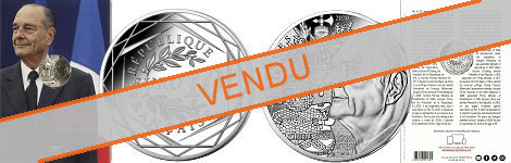 Commémorative 10 euros Argent Jacques Chirac 2020 UNC sous blister - Monnaie de Paris