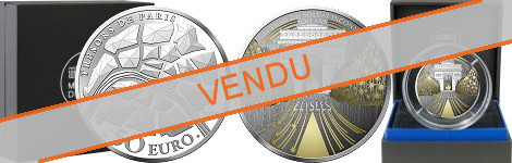 Commémorative 50 euros Argent Champs Elysées 2020 BE - Monnaie de Paris