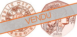 Commémorative 5 euros Cuivre Autriche 2021 UNC - Nouvel An le dieu Janus