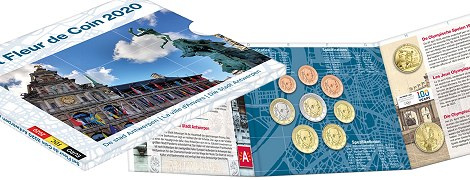 Coffret série monnaies euro Belgique 2020 BU - Anvers