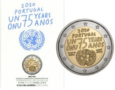 Commémorative 2 euros Portugal 2020 BU Coincard - 75 ans ONU