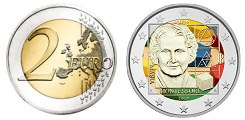 Commémorative 2 euros Italie 2020 UNC en COULEUR type A - 150 ans naissance de Maria Montessori