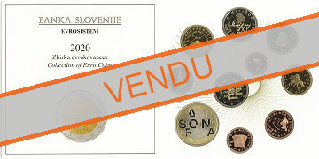 Coffret série monnaies euro Slovénie 2020 Belle Epreuve