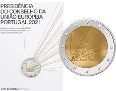 Commémorative 2 euros Portugal 2021 BU Coincard - Présidence portugaise