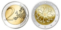 Commémorative 2 euros Chypre 2020 UNC - 30 ans Institut de neurologie et génétique