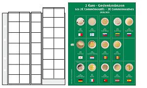 Feuille préimprimée numismatique PREMIUM 2 euros commémoratives 2020-2021 - 1ère partie