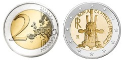 Commémorative 2 euros Italie 2021 UNC - 150 ans de Rome capitale de l'Italie