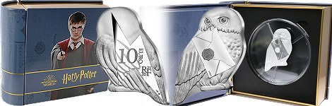 Commémorative 10 euros Argent Hedwige 2021 BE (Chouette de Harry Potter) - Monnaie de Paris