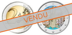 Commémorative 2 euros Italie 2021 UNC en COULEUR type A - 150 ans de Rome capitale de l'Italie