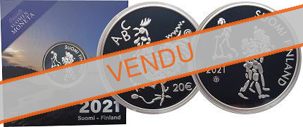 Commémorative 20 euros Argent Finlande 2021 BE - Loi Enseignement Obligatoire