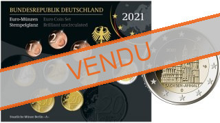 Coffret série monnaies euro Allemagne 2021 BU 