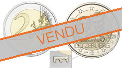 Commémorative 2 euros Luxembourg 2021 BU - Mariage du Grand Duc Henri - Pont Sint Servaas