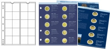 Feuilles préimprimées numismatiques NUMIS 2 euros commémoratives 2020 avec ateliers allemands