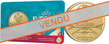 Commémorative 2.50 euros Belgique 2021 BU Coincard version Française - UEFA Euro