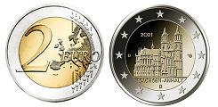Commémorative 2 euros Allemagne 2021 UNC - Cathédrale de Sachsen-Anhalt