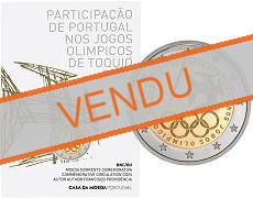 Commémorative 2 euros Portugal 2021 BU Coincard - JO de Tokyo 2020