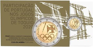 Commémorative 2 euros Portugal 2021 BE - JO de Tokyo 2020