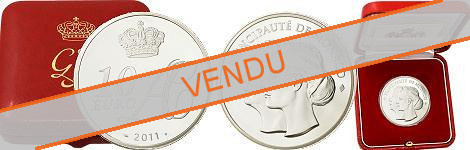 Commémorative 10 euros Argent Monaco 2011 BE - Mariage Princier