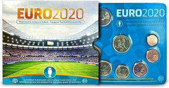 Coffret série monnaies euro Slovaquie 2021 BU - UEFA Euro 2020