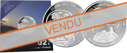Commémorative 20 euros Argent Finlande 2021 BE - 100 ans de l'autonomie des iles Aland