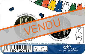 Coincard pièce 2 euros Pays-Bas + Médaille Miffi 2020 BU - Pont de Saint-Servais