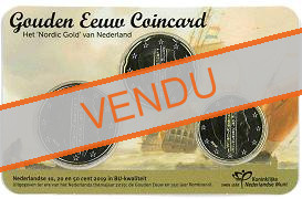 Coincard officiel 80 cents Pays-Bas 2019 Centenaire en Or - Effigie du roi Willem Alexander