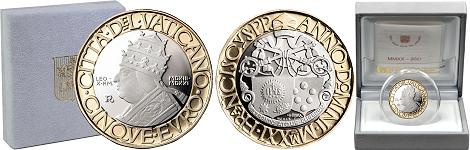 Commémorative 5 euros Vatican 2021 BE Bimetalique - Pape Leon X