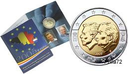 Commémorative 2 euros Belgique 2005 BU Coincard - Renouvellement de l'Union Economique