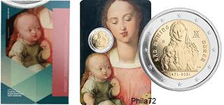 Commémorative 2 euros Saint-Marin 2021 BU - 500 ans de la naissance d'Albrecht Durer