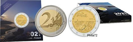 Commémorative 2 euros Finlande 2021 BE - 100 ans des Iles Aland