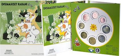Coffret série monnaies euro Finlande 2021 BU - Moomin et la Nature