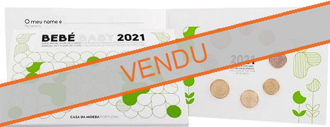 Coffret série monnaies euro Portugal 2021 BU - Naissance