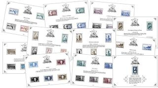 Patrimoine de France 2021 - lot de 10 blocs de 5 timbres + 1 Offert