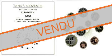 Coffret série monnaies euro Slovénie 2010 Belle Epreuve