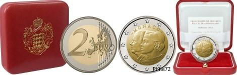 Commémorative 2 euros Monaco 2021 BE - 10 ans de mariage du Prince Albert & Charlène