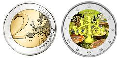 Commémorative 2 euros Lettonie 2020 UNC en couleur type B - Céramique Lettone