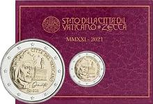 Commémorative 2 euros Vatican 2021 BU - 700 ans de la mort de Dante Alighieri